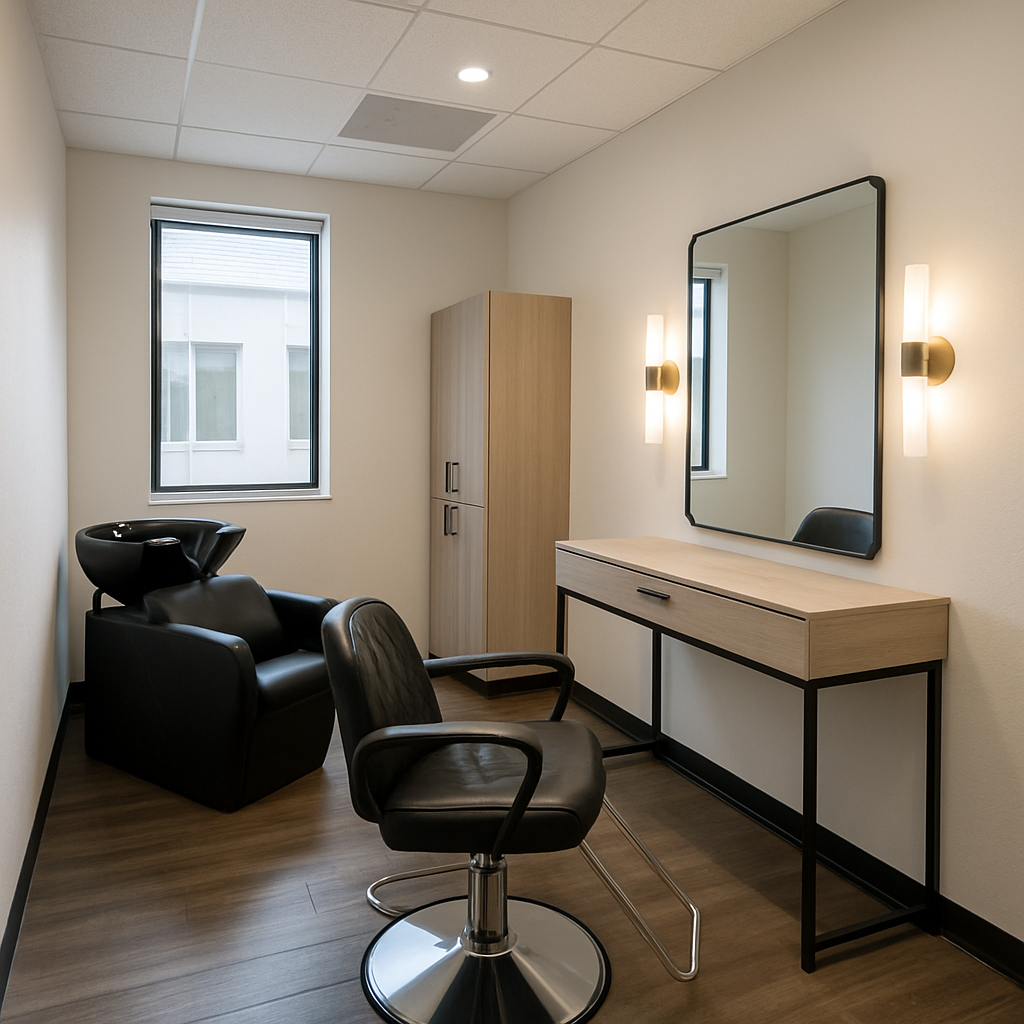Modern salon suite interior